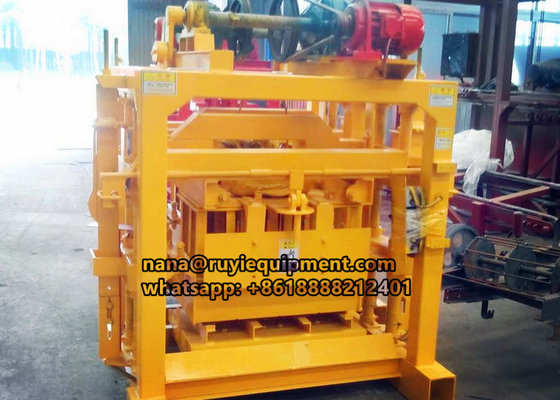 China 4-40 semi-automatic concrete hollow block solid block making machine supplier