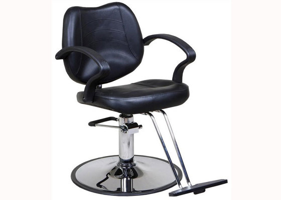 China PU Handrest Hair Stylist Chair Affordable With Hydraulic Pump , 18 Inch Seat Depth supplier