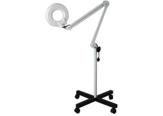 China Floor Standing Magnifier Lamp , Metal / Plastics Floor Lighted Magnifying Lamp supplier