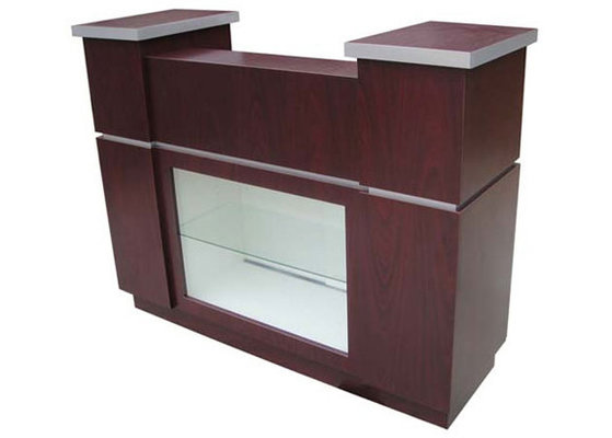 Nail Salon Reception Desk With Showing Case , Beauty Salon Counter WT-8914 supplier