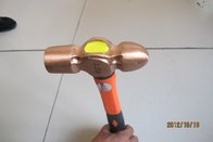 Non sparking Hammer Ball Pein Fiber Handle Al-cu Safety manual tools