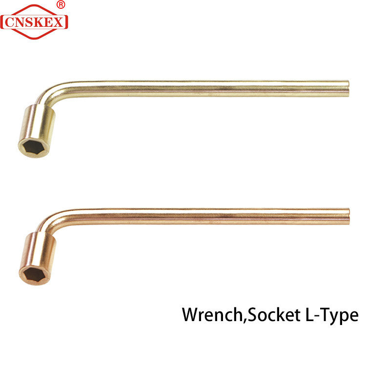 Non sparking tools Wrench Socker L-Type  Al-cu 6mm