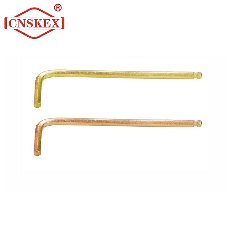 non sparking tools wrench hex key with ball high quality Al-cu 10mm
