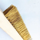 non sparking hand tools brass brush with long wood handle