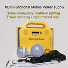 6W 4.5AH  home lighting Solar Panel Storage with LED Light Bulb USB Charger Portable Handheld
