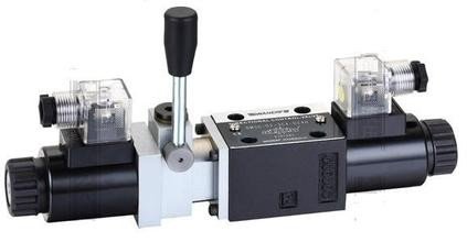 China Solenoid Operated Hydraulic Directional Valves With Emergency Control Lever supplier