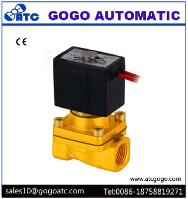 China Two Way 1/4 Inch Port 2 Way Solenoid Valves High Temperature Wire Lead SMC Type supplier