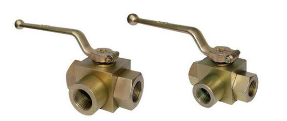 China 2 Position 3 Way Ball Valves ,  High Pressure Hydraulic Stainless Steel Ball Valve supplier
