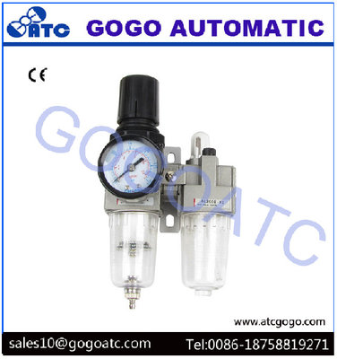 China 1/8 Inch Manual Drain SMC Air Regulator Filter Lubricator For Air Source Treatment supplier