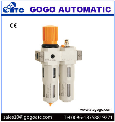China Air Source Treatment Unit Pneumatic Air Filter Regulator Lubricator Auto Drain 1/4 Inch Mini Type supplier