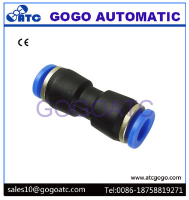 China Straight Quick Connect Hose Fittings 12mm Pneumatic Pipe One Touch Union Joint supplier
