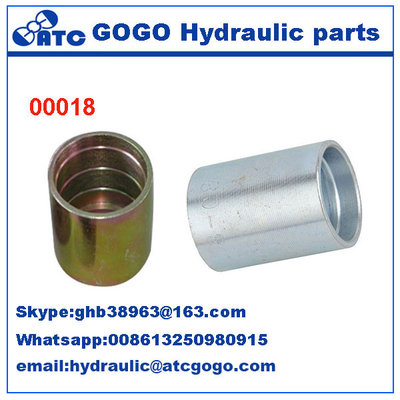 China Hose Fitting Ferrules Quick Connect Hose Fittings With Cr+3 / Cr+6 Zinc Plating supplier