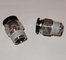 Pneumatic 6mm Thread 1/4&quot; Quick Connect Connector , Air Straight Hose Fitting Quick Connector Coupling supplier