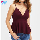 high quality ladies sexy backless deep v-neckling fashion blouse for women