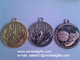 Zamak embossed metal football medals, zinc alloy soccer medals, supplier