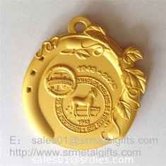 China Matte gold medals and medallions, custom made matt gold sport prizing medals, supplier