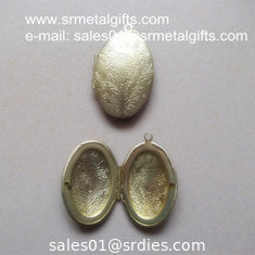China Oval brass photo locket jewelry accessory, ready mold H65 brass picture lockets supplier