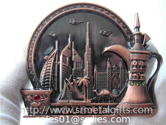 Designer painted metal fridge magnetic, Dubai design refrigerator magnets small quantity, supplier