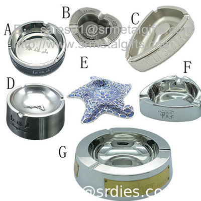 Custom made designer metal cigarette ashtrays for collecting cigar ashes, supplier