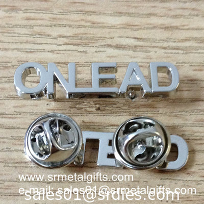 Metal enamel colour filled lapel pin with safety pin supplier