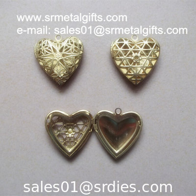 Oval brass photo locket jewelry accessory, ready mold H65 brass picture lockets supplier