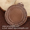 China stock metal blank medals, brush antique bronze blank race medals cheap supplier