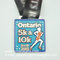 Enamel metal 5K runner medal with lace, custom 10K running medal with  color filled supplier