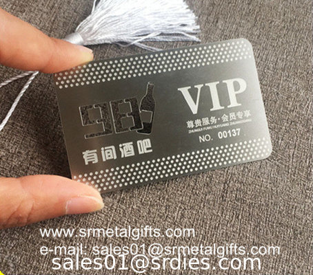 Innovative etching metal name card and member cards wholesale supplier