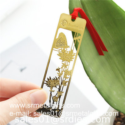 Photo chemical etching bookmarks, photo etched steel bookmarks with enamel supplier