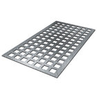 Square Hole Perforated Sheet|Straight Line Pattern 1/4" Hole Size for Separation/Decorative
