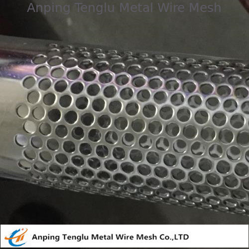 Stainless Steel Perforated Tube|T304 Perforated Pipe with Punching Round Hole Pitch 7mm