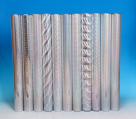 China High Gloss Smooth Silver Paper Foil 640MM × 120M With Eco - Friendly Material supplier