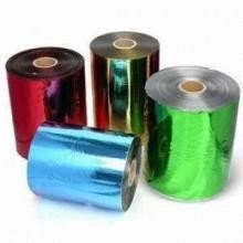 China 640MM Coloured Foil Rolls For Chocolates , Flat Colorful Hot Foil Roll supplier