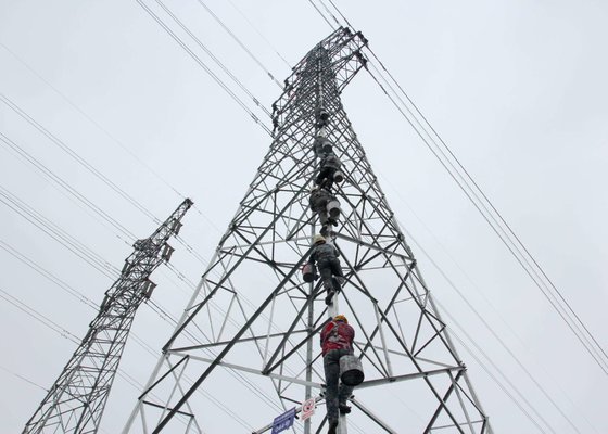 4.8S / 6.8S / 8.8S Transmission Line Steel Towers , High 500 Kv Transmission Tower