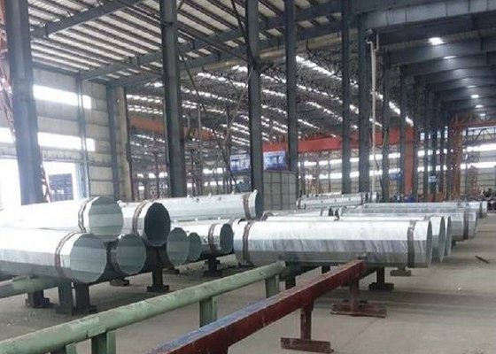 Hot Dip Galvanized Monopole Transmission Tower Conical / Round / Polygonal Shape