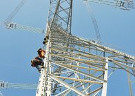 Transmission Power Line Tower , Angle Steel Member Lattice Steel Towers supplier