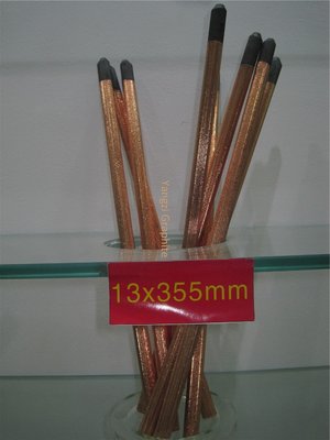 China DC copper coated pointed arc air gouging carbon electrode rod 4*305mm supplier