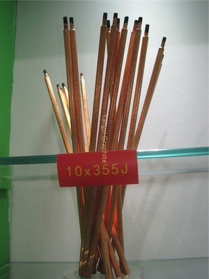 China DC copper coated pointed arc air gouging carbon electrode rod supplier