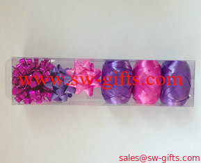 China Gift Decorative Plastic Ribbon Bow Metallic PP bow &amp; Ribbon Christmas accessory supplier