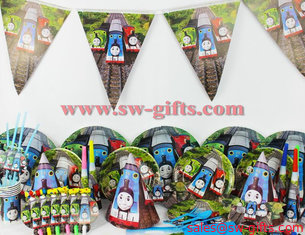 China Thomas and His Friends Birthday Party Decorations For Kids Cartoon Dream Party Set Baby Shower Party Supplies supplier
