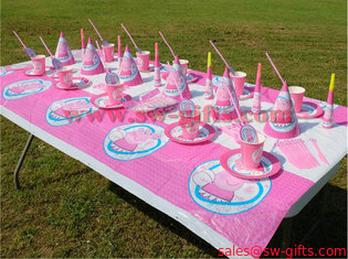 China Pink Pig theme Kids Birthday Party Decoration Set Party Supplies Baby Birthday Pack event party supplies supplier