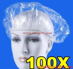 China Disposable Hat Hotel One-Off Elastic Shower Bathing Cap Clear Hair Salon Waterproof Show Hats Bathroom Accessories supplier
