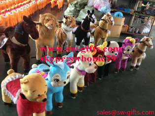 China Human Power Plush Walking Animal Toy for Kids and Adults for event rental supplier