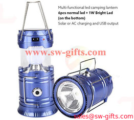 China Plastic Multi-function Solar Camping Lantern Rechargeable,Portable Solar Rechargeable led Camping Lantern Flashlights supplier