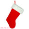 Red Plush Stockings Chirstmas Stocking Party Accessory Small Red Stocking supplier