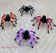 Halloween Supplies Props Decoration Black Flower Plush Spider Plastic Spider supplier