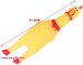 New Yellow Screaming Rubber Chicken Shape Pet Dog Toy Squeak Squeaker Chew Gift 3 Sizes supplier