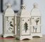 White Metal Lantern Christmas Decoration Designs Hurricane Lamp Nordic Candle Holder supplier