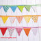 Event Party Supplies Birthday Wedding Christmas Decoration Multi-Color Fabric Bunting Penn supplier