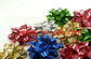Gift Wrapping Star Ribbon Bow for Christmas/Holiday Gold Metallic Star Ribbon Bows supplier